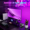 LED Strip Sync Lights Bar Smart Gaming Ambient Light Computer Backlight Strip App Control Music/Color Sync Bedroom Decor