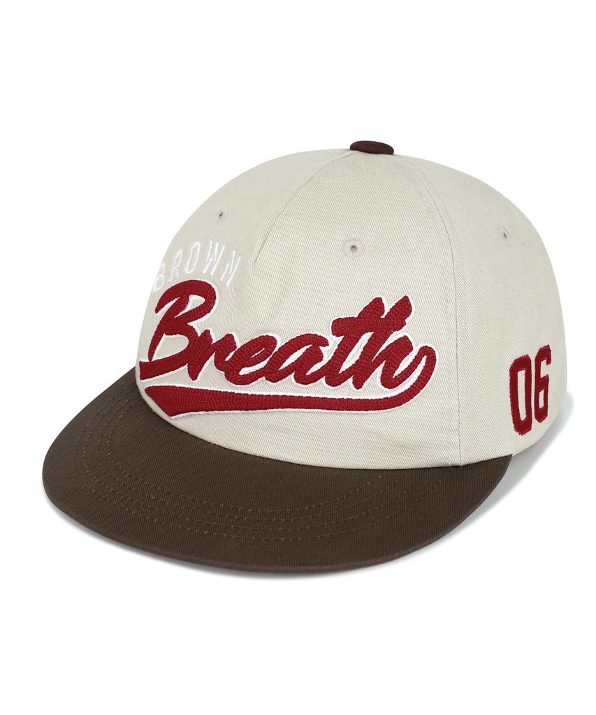 BROWNBREATH Coloration Flat Visor Cap - Ivory