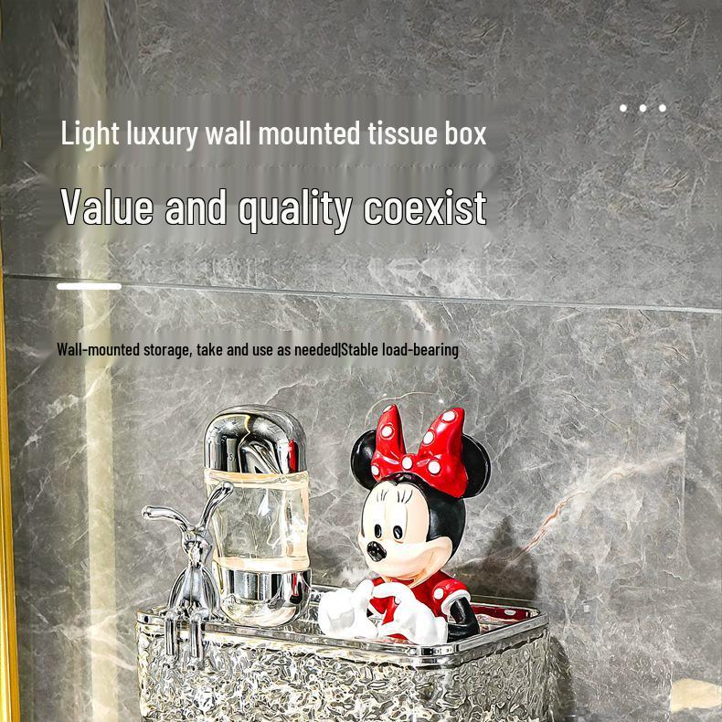 Vodotěsný nástěnný držák toaletního papíru bez vrtání