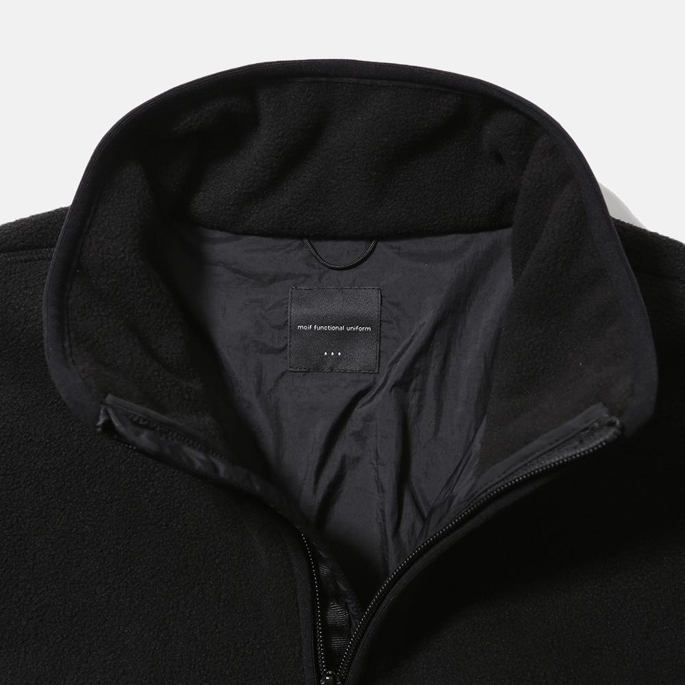 Moif [Aw25] Hiker Fleece Jumper / Black