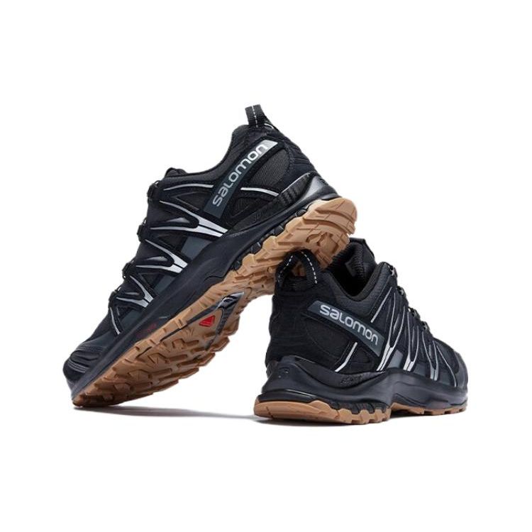 SALOMON XA Pro 3D Suede Comfortable Versatile Shock Absorbing Non-Slip Low-Top Running Shoes Unisex Running Shoes Black Ebony 472433