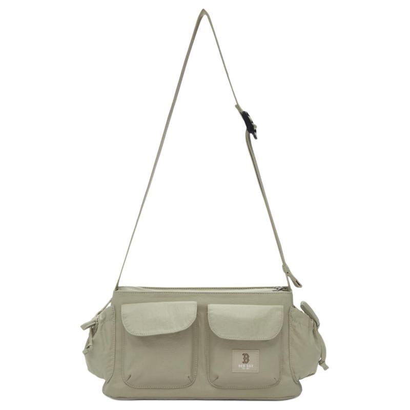 MLB Polyester Shoulder Bag Unisex Light Khaki Casual 3ACRB035N-43SAS