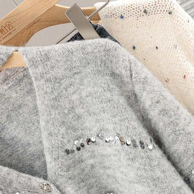 Women's V-Neck Wool Blend Knit Sweater