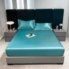 Cross-border Washed Silk Mattress Bamboo Fiber Waterproof Mattress Urine Barrier Non-slip Fixed Fully Enclosed Mattress Protective Cover