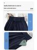 Women's Summer 2026 High-Waist Ice Silk Wide-Leg Pants - White Milk Puff Lazy Style