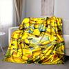 1pc Pikachu Blanket Lightweight Flannel Blanket Throw Blanket For Sofa, Bed, Travel, Camping, Livingroom, Office, Couch