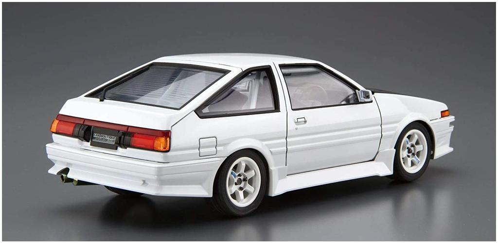 Aoshima Bunka Kyozai Scale The Tuned Car Series 45 Toyota Car Boutique Club AE86 Trueno 1985 Plastic Model 1/24 No.