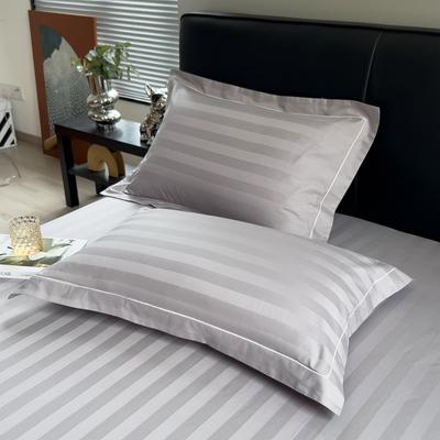 Stripe Sleeping Pillowcase, White,100%Cotton, High Quality Simple Hotel Home Bedding, Pillow Cover, No Filling, 48*74cm *2pcs