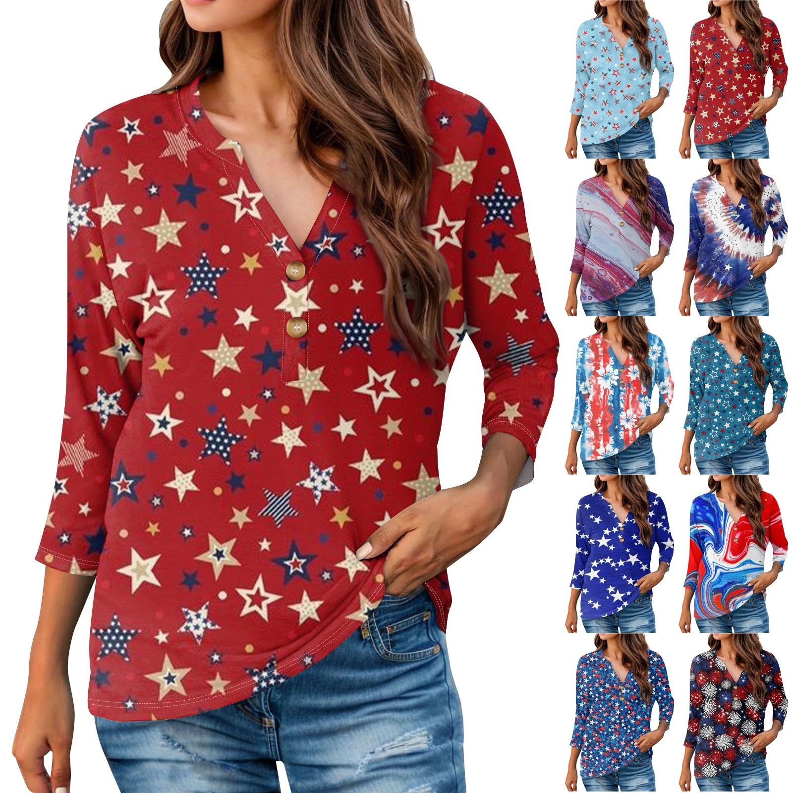 

Женская повседневная свободная однотонная футболка с круглым вырезом, пуловер с рукавами 3/4, топ