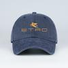 Lusso accessibile: Berretto da Baseball Distressed con Stampa Pegaso Etro – Cappellino Casual Unisex Elegante e Regolabile – Cappello da Sole Traspirante