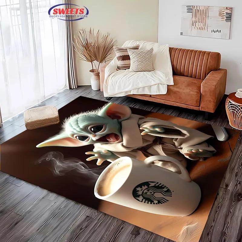 

New Arrivals!Cute Baby G-Gr0gu Print Soft Carpet, Living Room Bedroom Room Mat Non-slip Durable Rug, Wonderful Ten Festival Gift 40x60cm (16x24in)