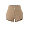 Vintage High-Waisted Slimming Two-Button Shorts for Women - Flattering, Versatile, Elastic Fit