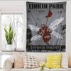 Rock Band LLinkin Cool PPark Hanging Bohemian Tapestry Hanging Tarot Hippie Wall Rugs Dorm Japanese Tapestry