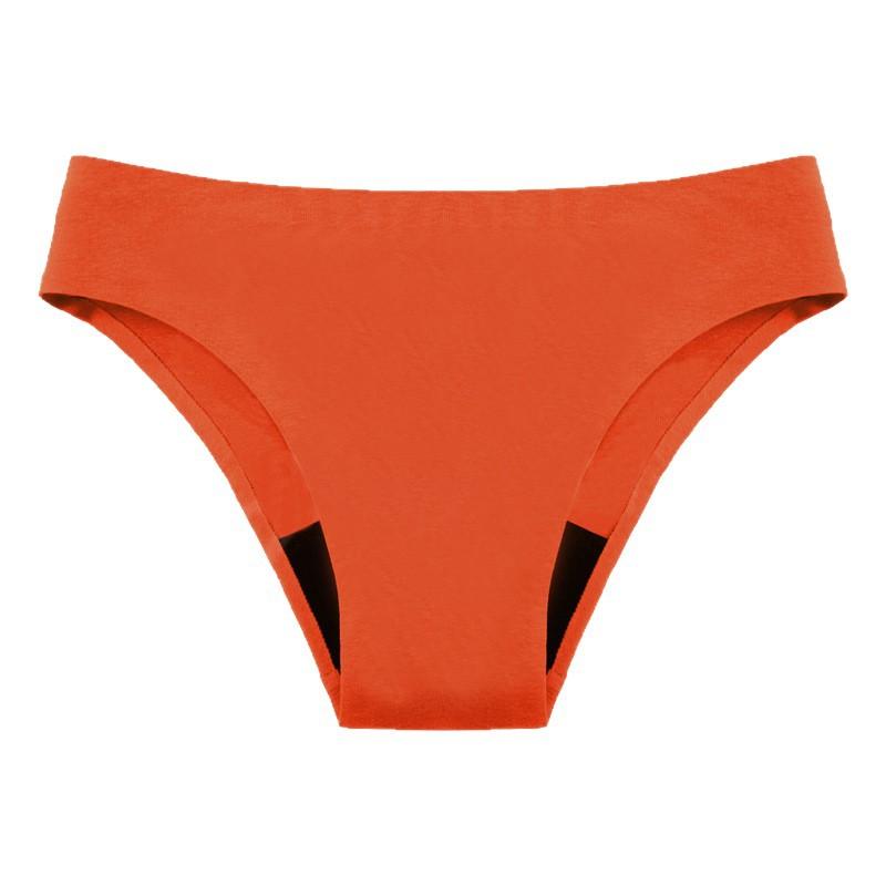 Women's Spring and Summer Sexy No Trace Ice Silk Four Layers of Waist Physiological Underwear