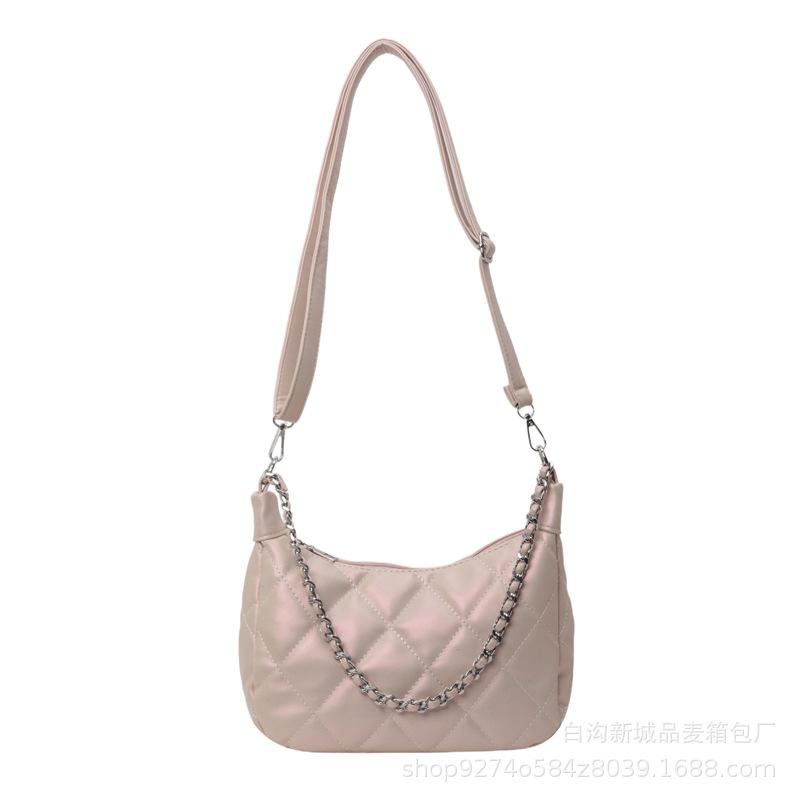 This year's popular Xiaoxiangfeng rhombus chain underarm small bag for women's 2025 new foreign style one-shoulder messenger small bag