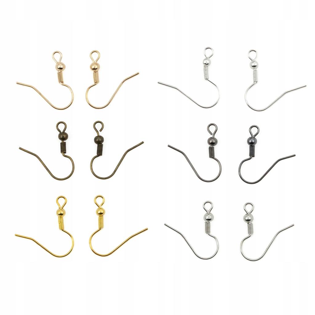 Open Earwires, Earring Base In A Box, 6 Colors