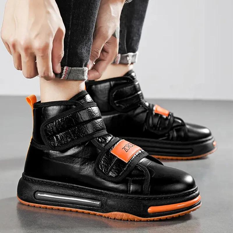 Winter Men Snow Boots High-top Cotton Shoes Fashion Matching Comfortable Warm Men's Boots Casual Non-slip Outdoor Snow Boots