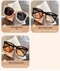 Women's Retro Square Polarized Sunglasses, Anti-UV, Large Frame for Fashion and Driving