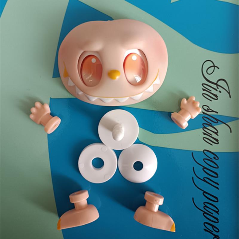 1 Set Diy Handmade Switching Emotions Labubu 3Rd Big Into Energy Vinyl Face Hand Foot Dolls Facial Accessories