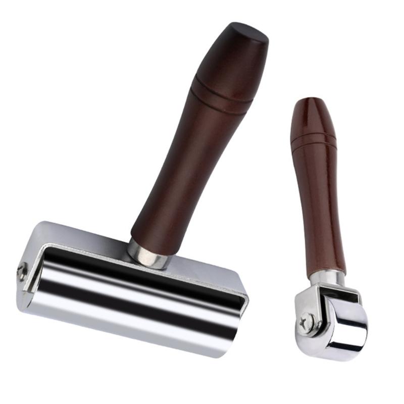 

26mm 100mm Leather Glues Laminating Roller, Leather Laminating Tool Press Edges Roller for Leather Pressing Sewing 1