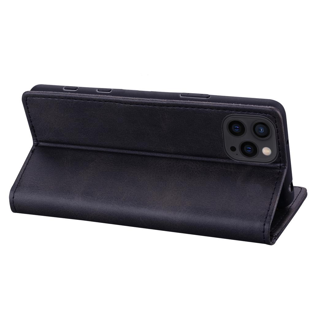 Suitable for iPhone14 Mobile Phone Leather Case 14Max Retro Matte Splicing Card Wallet Case 14Pro