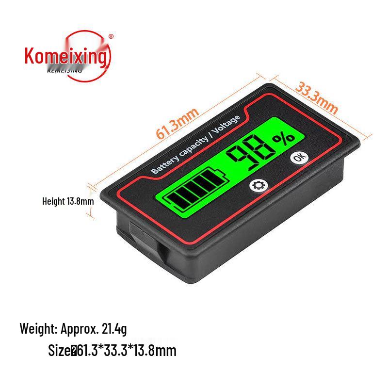 Universelle Spannung (12V-84V) Batterie-Leistungsmesser für Blei-Säure- & Lithium-Batterien
