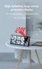 Multifunctional projection alarm clock USB charging large screen digital display LED mirror clock electronic digital clock