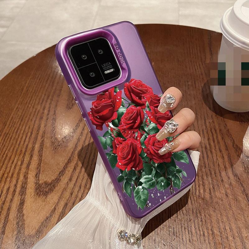 

Чехол Rose Flower для iPhone 16 Pro Max Samsung A55 A35 S24 FE Xiaomi Redmi Note 13 Pro 14C Huawei Honor 200 противоударный бампер для телефона с защитой от царапин Samsung S24 Ultra