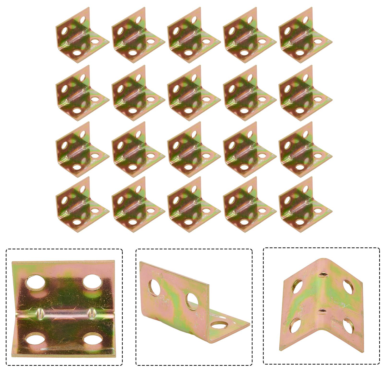 

Многоразовый угловой кронштейн из нержавеющей стали 20 шт. 4 отверстия