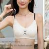 Wolkencreme Florale Lingerie Damen Bügelloser Push-Up BH mit sanfter Stütze und atmungsaktivem Design für kleine Brüste