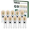 Tailcas Ampoule G9 LED 3W, Blanc Chaud Non Dimmable 300LM 3000K AC-DC 220-240V, Equivalent 30W Halogène Lampe, Pour Lustres, Lampe