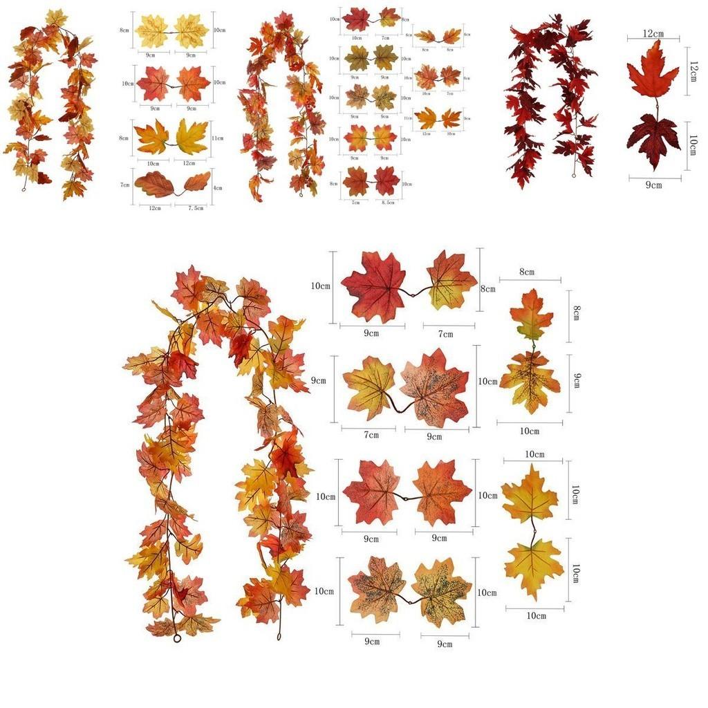 Eye-catching Autumn Garland For Home Office And Restaurant Decor 68.89in Long