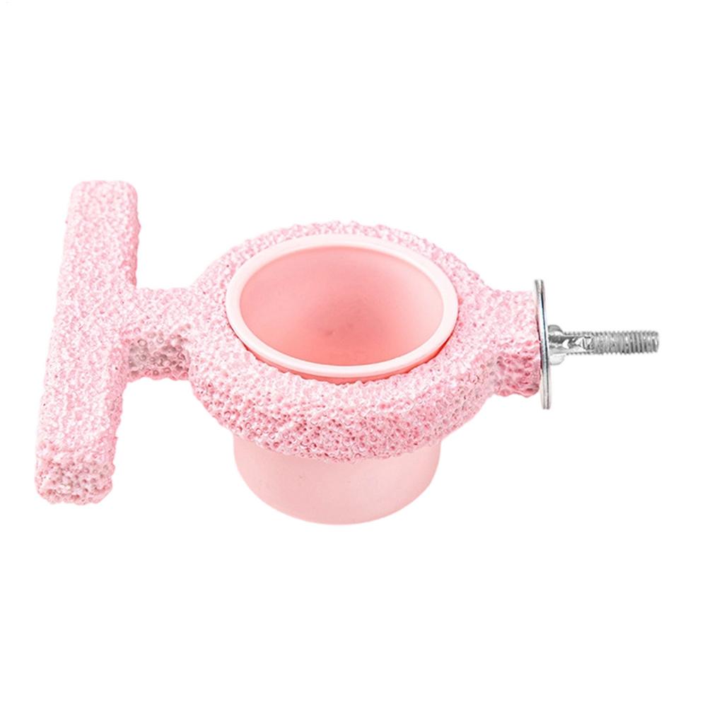 Bird Cage Feeder Bird Bowl Cage Feeder With Perch Cockatoo Food Bowl For Conure Parakeet Cockatoo Canary Cockatiel