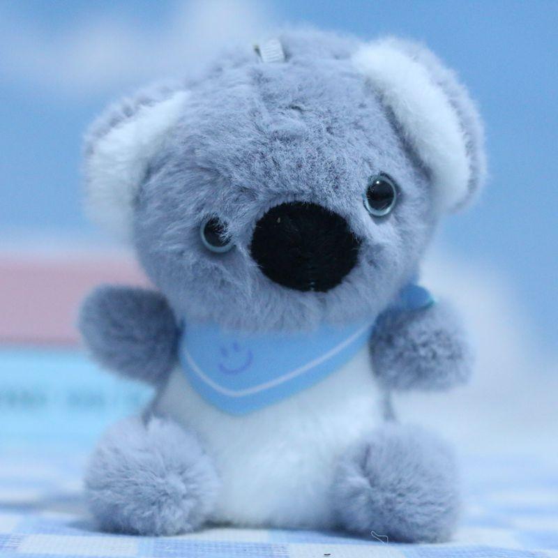 Adorable Plush Elephant And Koala Keychain Soft Toy Cute Animal Doll For Bags