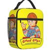Good Guys Baseball Player Resuable Lunch Boxes Leakproof Child's Play Chucky Thermal Cooler Food Insulated Lunch Bag Kids School