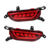 2PCS Reflector For Mazda CX-3 CX3 2015 2016 2017 2018 2019 2020 Car LED Rear Fog Lamp Brake Light Turn Signal Light
