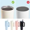 2 Pack Pink Flip Straw Lid Replacement 40 oz Fit for Stanley Leak Proof Lid Spill Proof 40oz Tumbler Lid Replacement Reusable Tumbler Cover with 40o