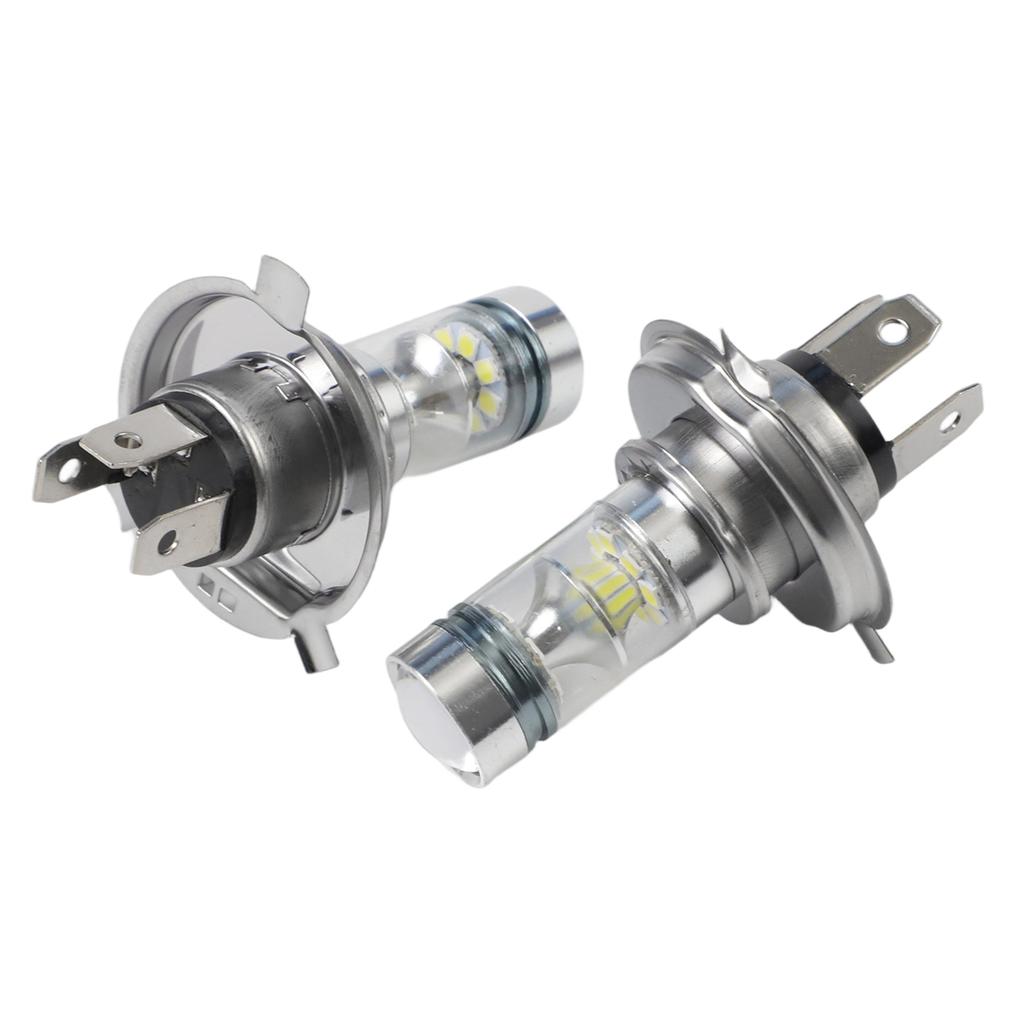 2Pcs/Set LED 100W H4 8000K 20 LED/White Two Bulbs Head Light/High Low Beam Lamps