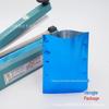 Pungă de ambalare din folie aluminizată albastră - Strat dublu, sac plat de vid pentru pudra de mască facială, calibrul 17