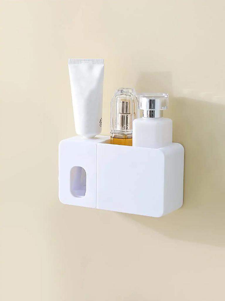 1 Pc - Fully Automatic Toothpaste Squeezing Machine, Toothbrush Holder