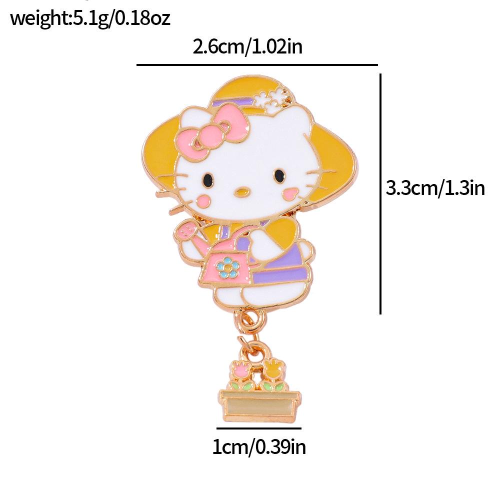 Japanese Cute Sanrio Metal Badge Kulomie Melody Yugui Dog Alloy Brooch Accessory Pin