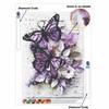 Diamond Painting Kit for Adults DIY Butterflies Sparkling Art Canvas for Relaxing Craft Home Wall Decor and Creative Handmade Gift Idea