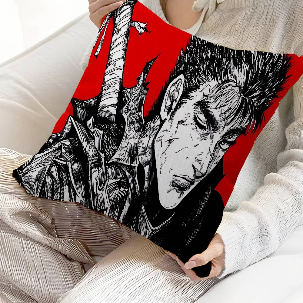 Berserk Guts Hot Anime Pillow Anime Pillow Sofa Bed Head Pillow Cover Cushion Cover 45x45 Cm Fashion