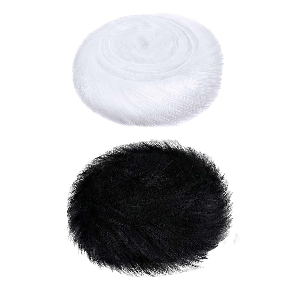Finta Pelo di Nastro Bordatura Pelosa Nastro Rifinitura per Decorazione Abbigliamento Costume Fai da Te Fiocco Ghirlanda Abbellimento Ghirlande Festive