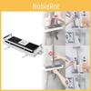 Shower Shelf Caddy Bathroom Rack Organiser Holder Towel Buckle Head Fit Hook