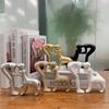 Handmade Resin Dog and Owner Statue Cute Dog Sculpture Home Decor Items Sculptures and Figurines Home Decoration Gift