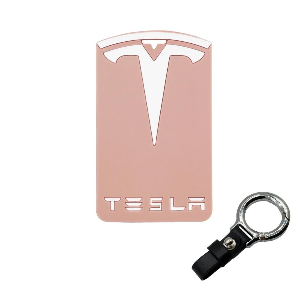 Autoaufkleber Tesla Silikon-Schlüsselkartenhalterhülle kompatibel mit Tesla Model 3/Model Y Schlüsselschutzhülle Zubehör
