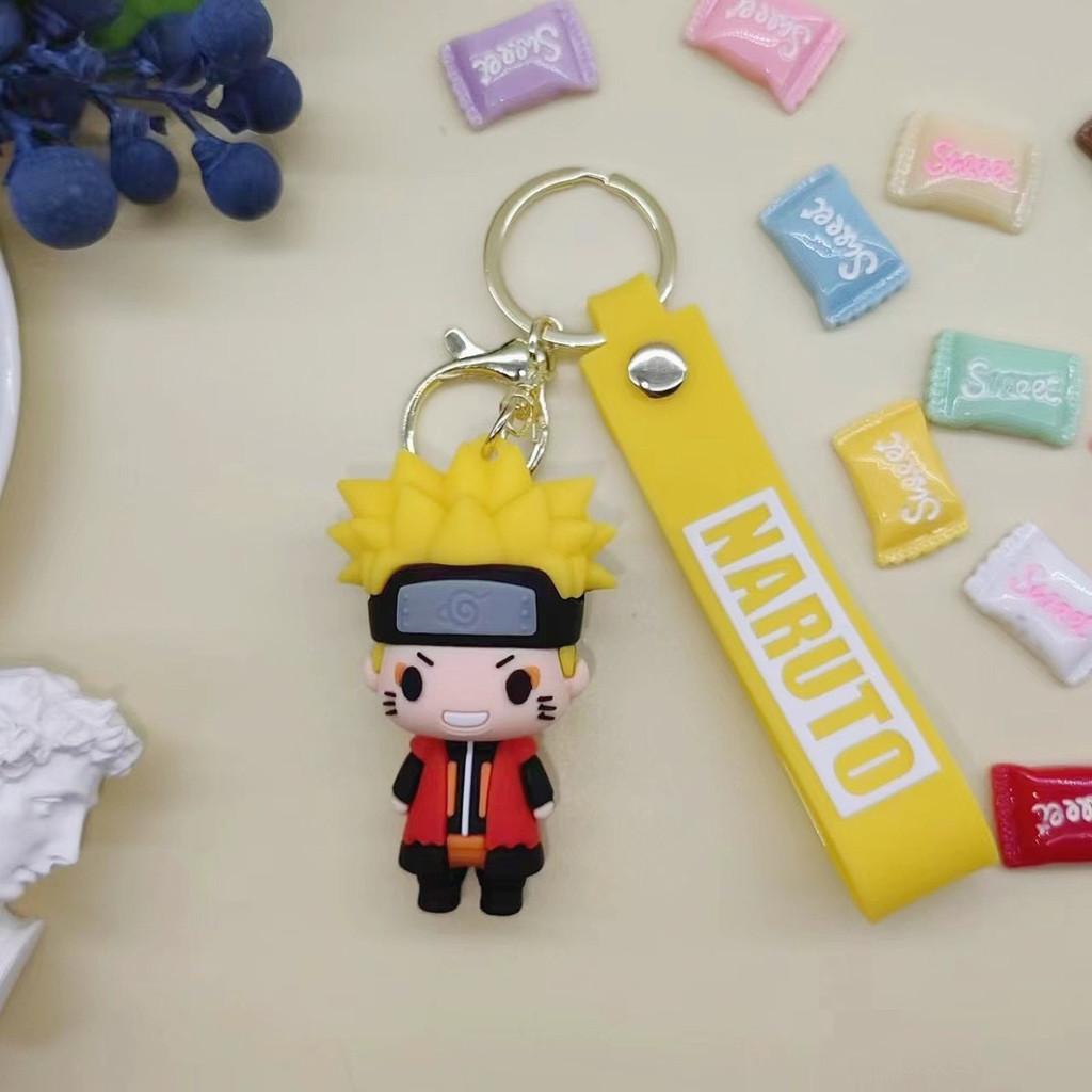 Genshin Impact And Naruto Silicone Keychain Figurine Collectible For Anime Fans