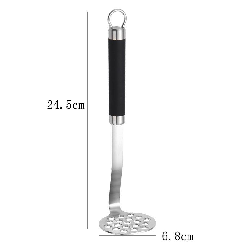 Inicio Triturador de patatas de acero inoxidable Triturador manual de alimentos Prensador de ajo suave Prensador de calabaza Utensilios de cocina Utensilios para el hogar