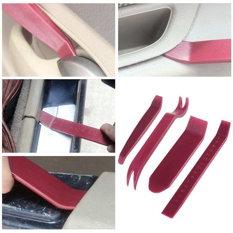 Auto Trim Removal Tool Kit 5 Pieces Car Tool Kit Trim Puller Panel Removal Tool Car Panel Removal Tools For Door Panels Audio